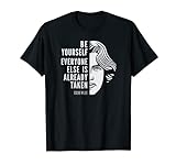 Oscar Wilde cita inspiradora: Sé tú mismo Camiseta