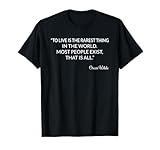 Vivir es lo más raro Profesor de literatura Oscar Wilde Camiseta