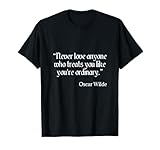 Camisa Oscar Wilde Cita de Consejos de Amor Camiseta