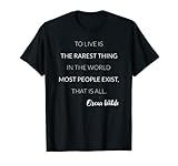 Vivir es lo más raro Profesor de literatura Oscar Wilde Camiseta