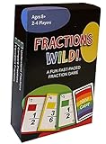 Fractions Wild - Combina el número de fracción o el color para ser el primero en deshacerte de todas tus cartas. Fácil de aprender, divertido juego de matemáticas para 3º, 4º, 5º y 6º grado.
