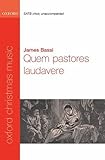 Quem pastores laudavere: Vocal score