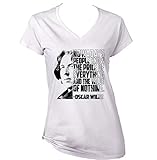 teesquare1st Oscar Wilde - Nowadays People Camiseta para Mujer de Algodon Size Large