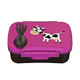 Carl Oscar Nice Box Kids – La caja para el almuerzo Bento Box, con su placa de hielo mantendrá el almuerzo fresco por más horas. 17 cm x 12.5 cm x 6.3 cm; en color rosa.