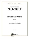 Five Divertimenti, K. 229 (Kalmus 2000 Series)