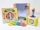 Cefa Toys - Cuentacuentos Narrados por Beatriz Montero, Audio Box con Batería Recargable, Contiene 50 Audiocuentos, Incluye Libro Ilustrado de 25 Páginas y Figura, para Niños a Partir de los 3 Años