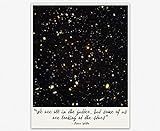Oscar Wilde Looking at the Stars Quote Optimistic Quote (41.9cm x 59.4cm (A2))
